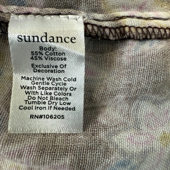 Sundance Abstract Gardens Pajamas Top Size XL - Picture 7 of 7